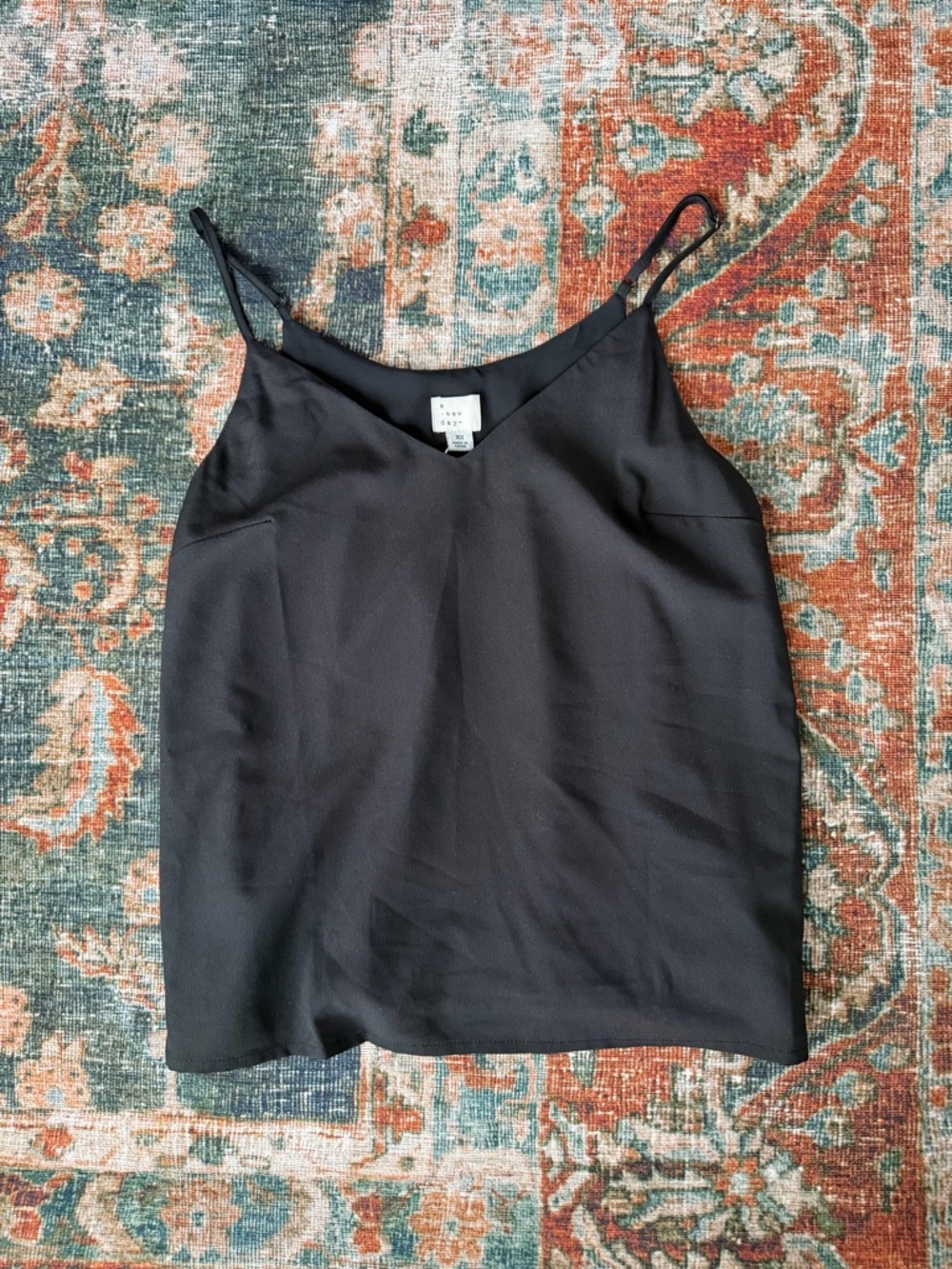 a new day Black Spaghetti Strap Cami